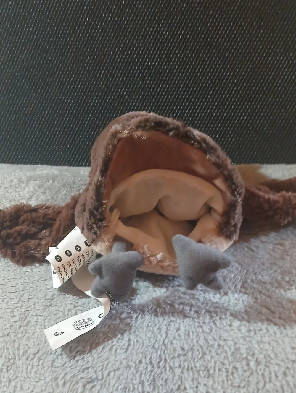 Brown Plush Owl Bird Toy - Soft Pet-Friendly Puppet
